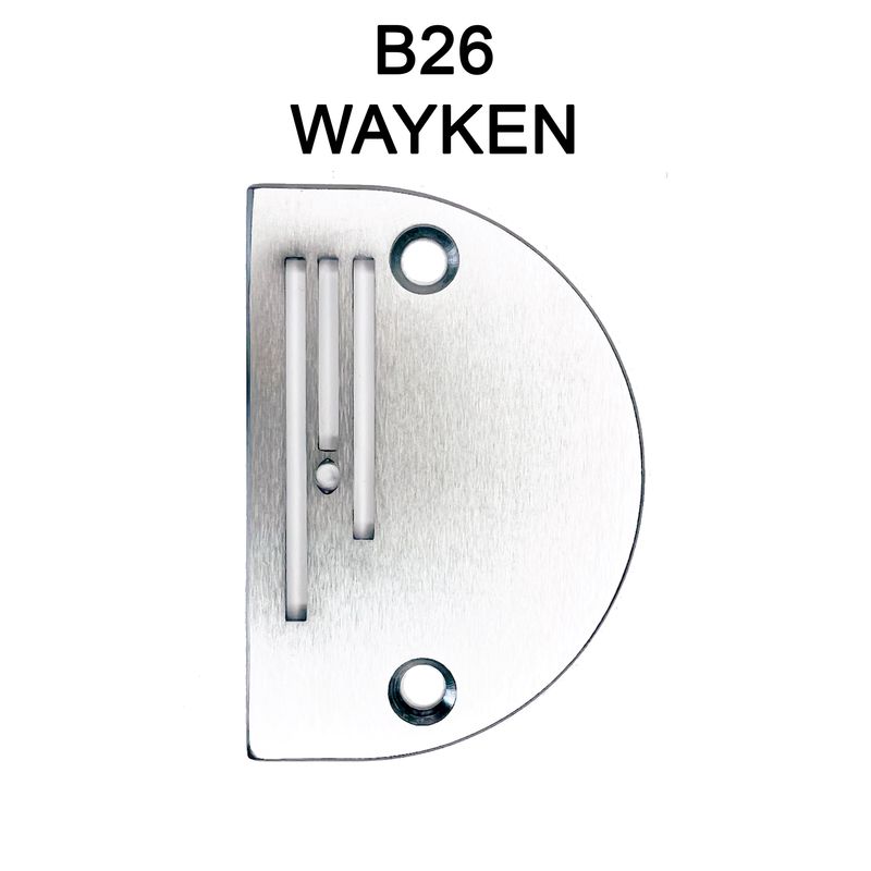 Игольная пластина B26 для универсальных промышленных машин, O 2, 6 мм, WAYKEN