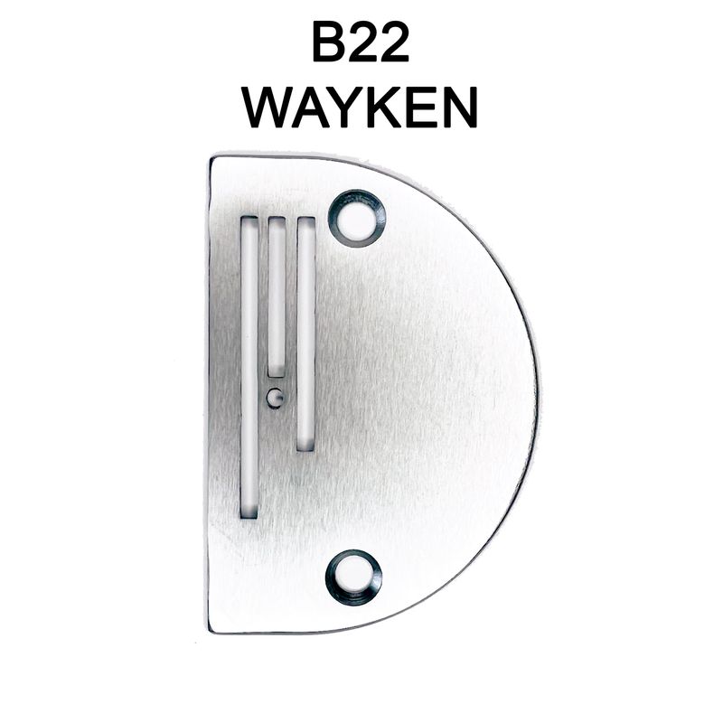Игольная пластина B22 для универсальных промышленных машин, O 2, 2 мм, WAYKEN
