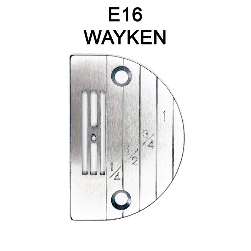 Игольная пластина E16 для универсальных промышленных машин, O 1, 6 мм, WAYKEN