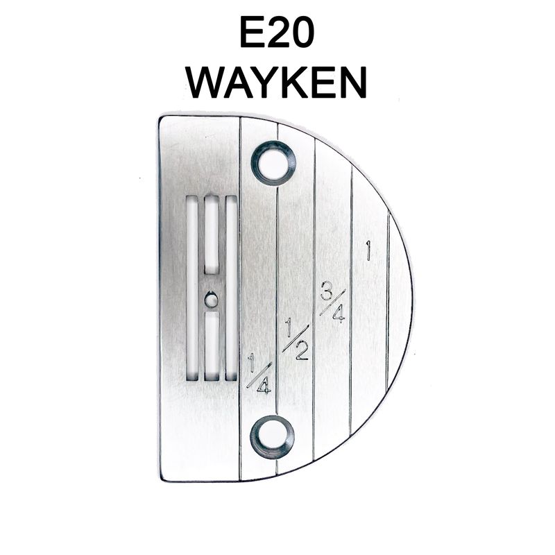 Игольная пластина E20 для универсальных промышленных машин, O 2, 0 мм, WAYKEN