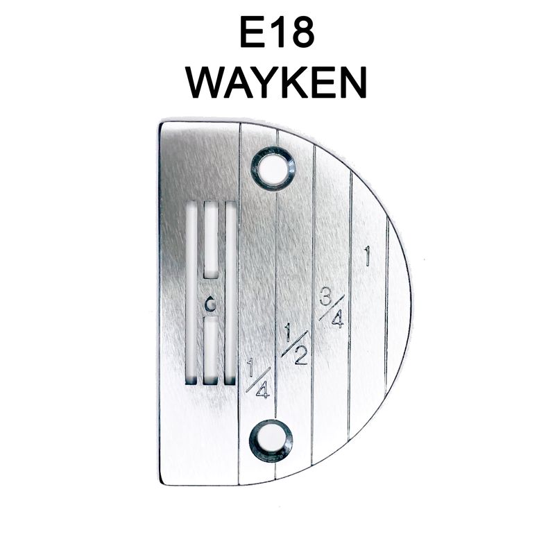 Игольная пластина E18 для универсальных промышленных машин, O 1, 8 мм, WAYKEN