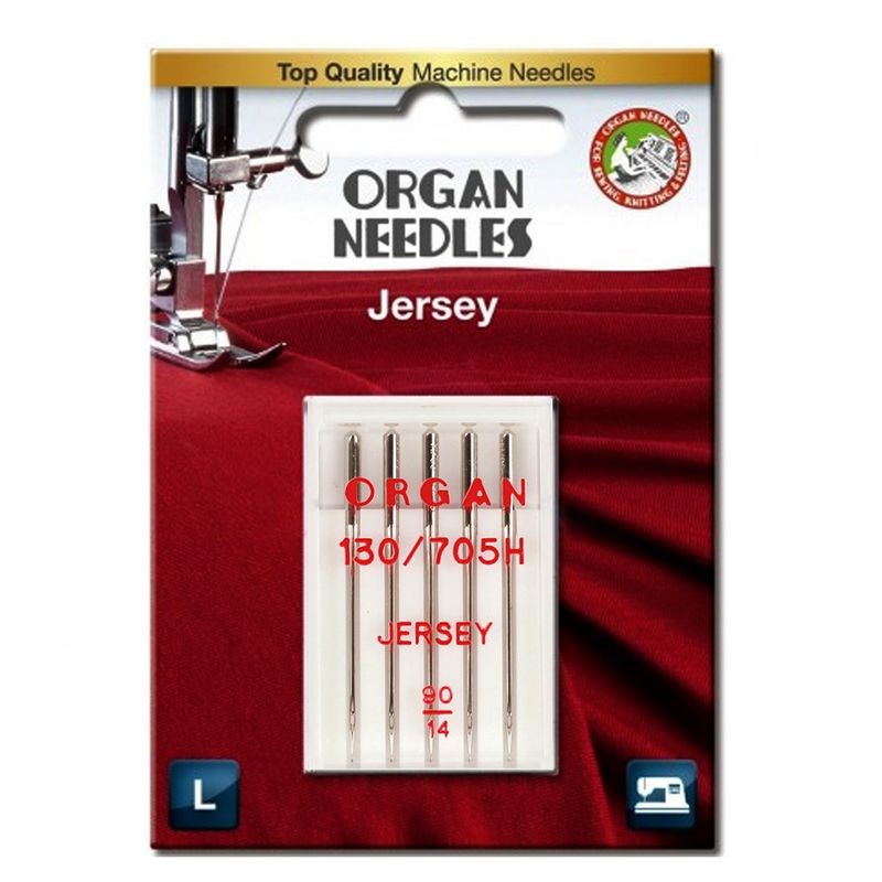 Иглы для трикотажа, джерси №90/14, OR, (130/705H SES), 1уп. =5шт, блистер