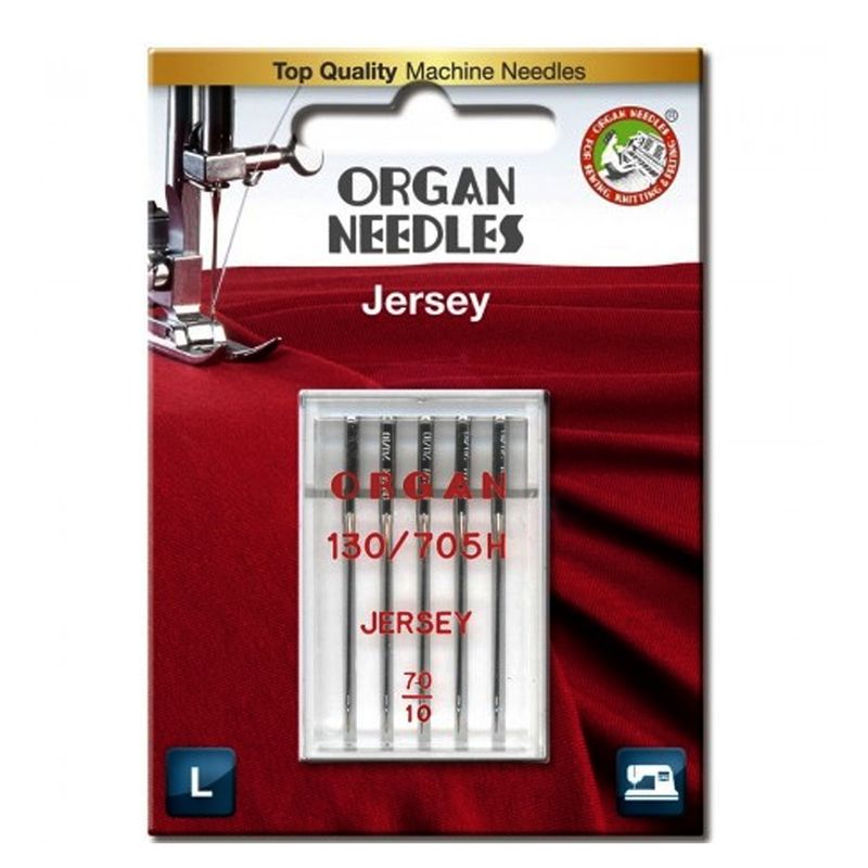 Иглы для трикотажа, джерси №70/10, OR, (130/705H SES), 1уп. =5шт, блистер