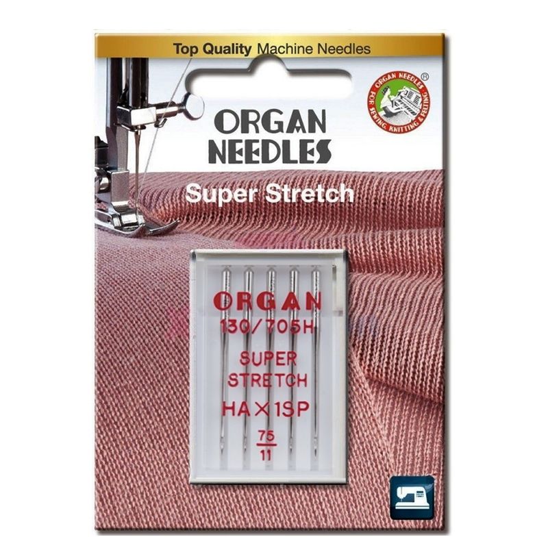 Иглы для стретч, лайкра, бифлекс №75/11, OR (HAx1SP, 130/705H, 15x1), 1уп. =5шт, блистер