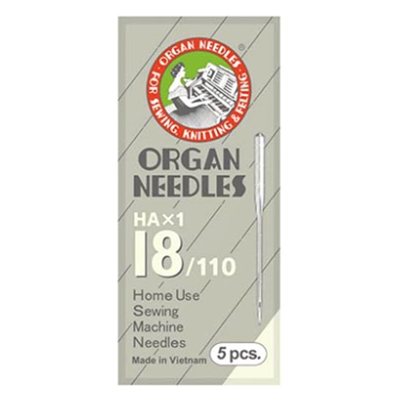 Иглы универсальные №110/18, OR, (HAx1, 130/705H, 15x1), 1уп. =5шт, герметик пак