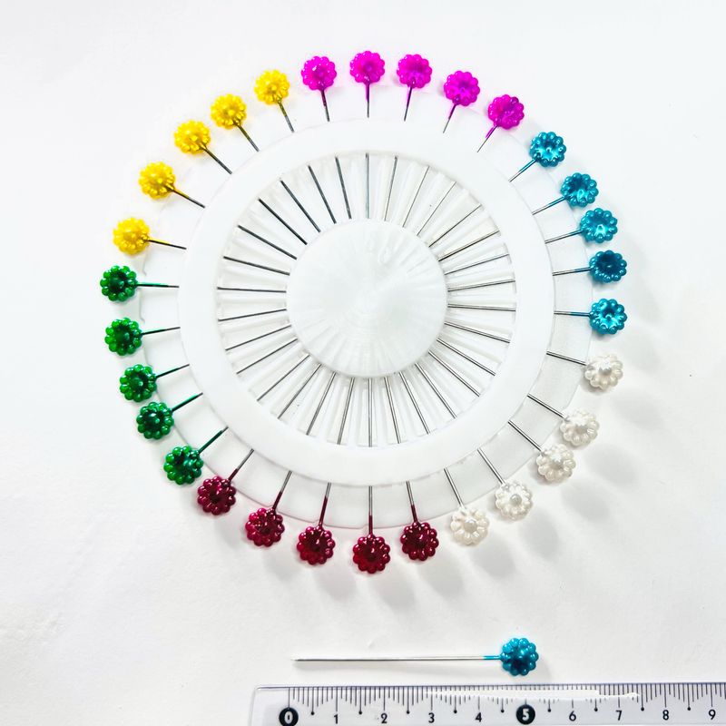 Булавки 45мм с пластиковой головкой 