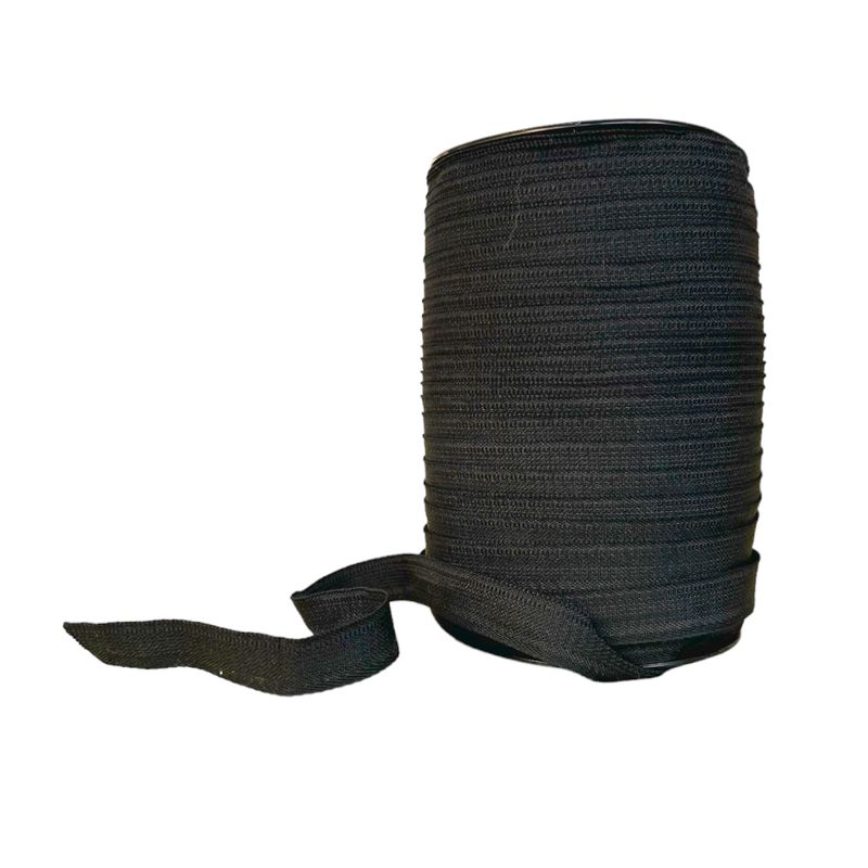 Тесьма брючная 15мм, 100ярд, вес - 500г, цвет - черный