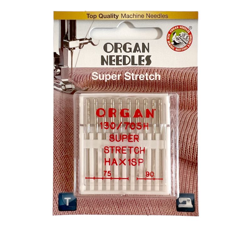 Иглы для стретч, лайкра, бифлекс №MIX, OR (HAx1SP, 130/705H, 15x1): 75/14(6); 90/14(4), 1уп. =10шт, блест