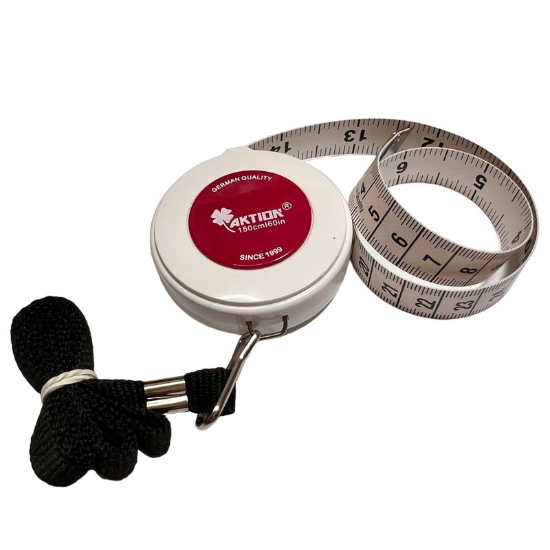 Рулетка, сантиметр портняжный, 1, 5х150см, 60 дюймов, цвет-белый