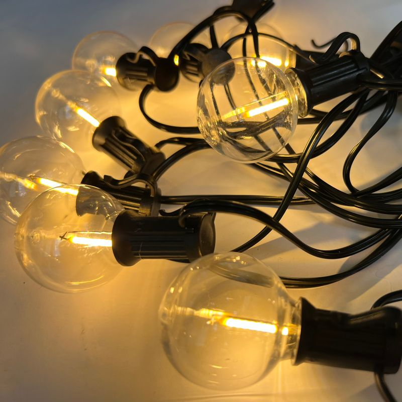 Гирлянда светодиодная DL Belt Light 10Filament 8, 5м, d-2x1, 5мм, линейная 24B 9Bт IP44, тепло-белый/черный