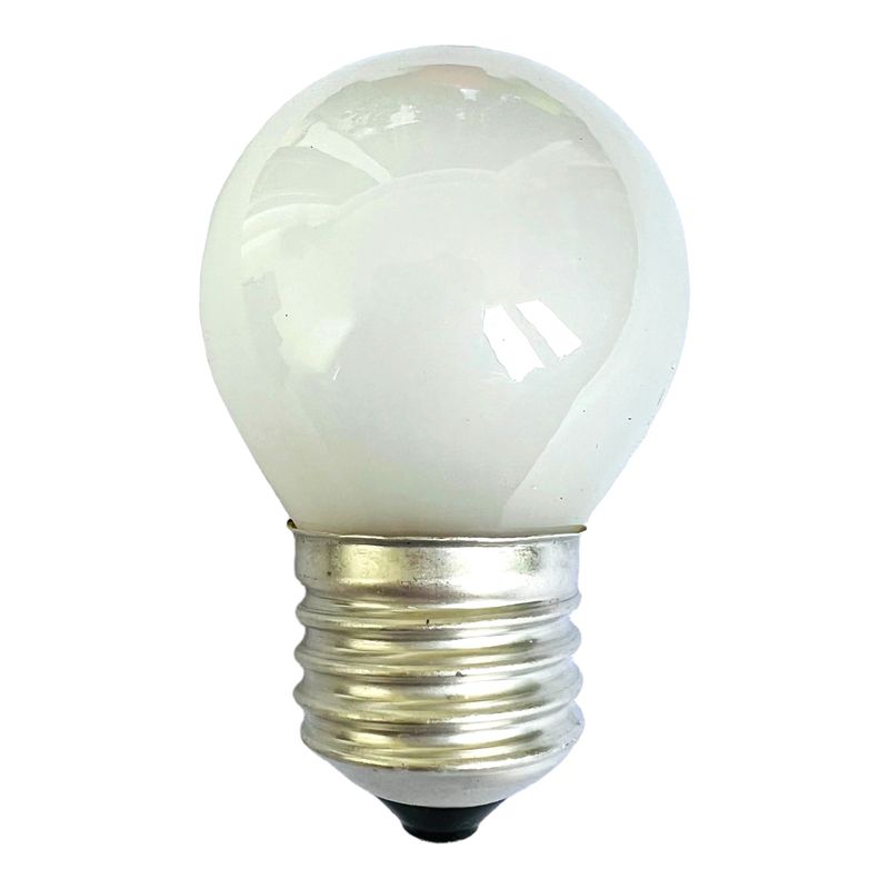 Лампа накаливания WT153 E27, 60W, теплый свет 2700К, с винтовым ES 27мм цоколем, матовая, шар