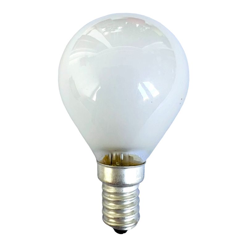 Лампа накаливания WT151 ​​E14, 60W, теплый свет 2700К, с винтовым SES 14мм цоколем, матовая, шар