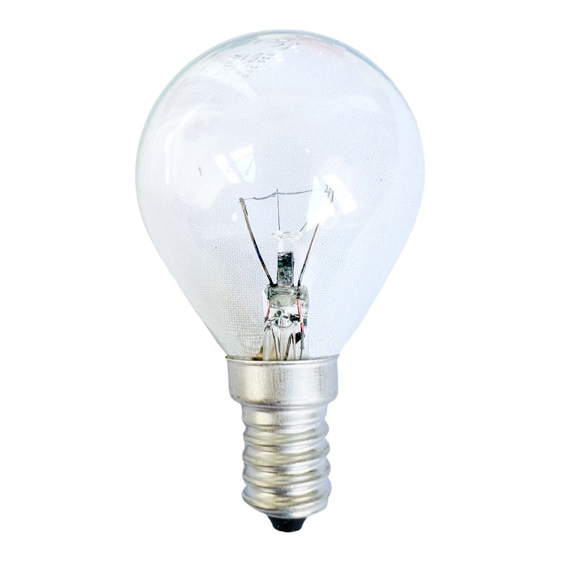 Лампа накаливания WT150 E14, 40W, теплый свет 2700К, с винтовым SES 14мм цоколем, прозрачная, шар