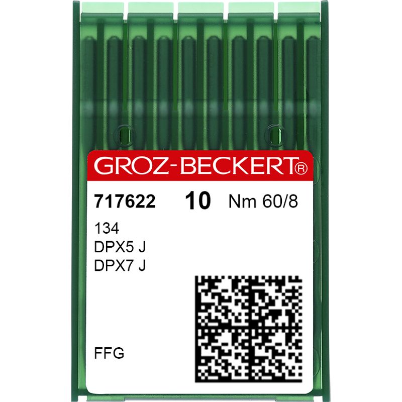 Иглы 134 FFG/SES, № 60, GB, (DPx5, 135x5, 135x7, 797, SY1955), 1 уп.=10 шт.