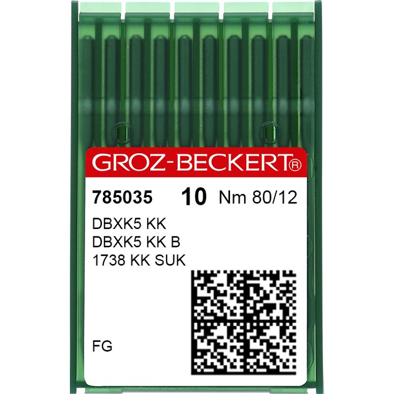 Иглы DBxK5 FG/SUK, №80, ГБ, (), 1уп. =10шт