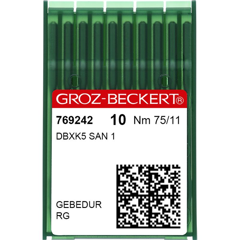 Иглы DBxK5 RG SAN1 GEBEDUR № 75, GB, (), 1уп. =10шт
