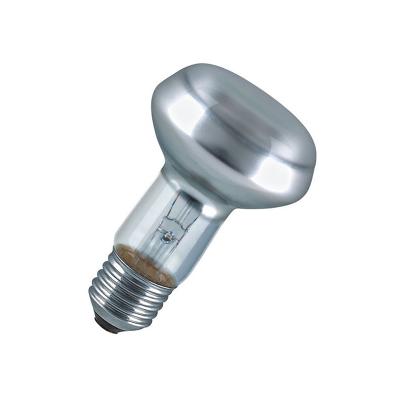 Лампа накаливания R80 E27, 40W, теплый свет 2700K, с винтовым ES 27мм цоколем, грушевидная