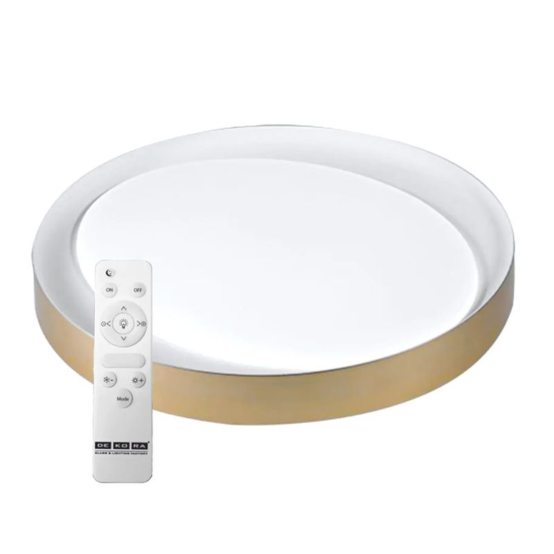 Светильник светодиодный накладной потолочный из пу, Ultralight UL4100, 48х2Вт, круглый 490мм, золото.