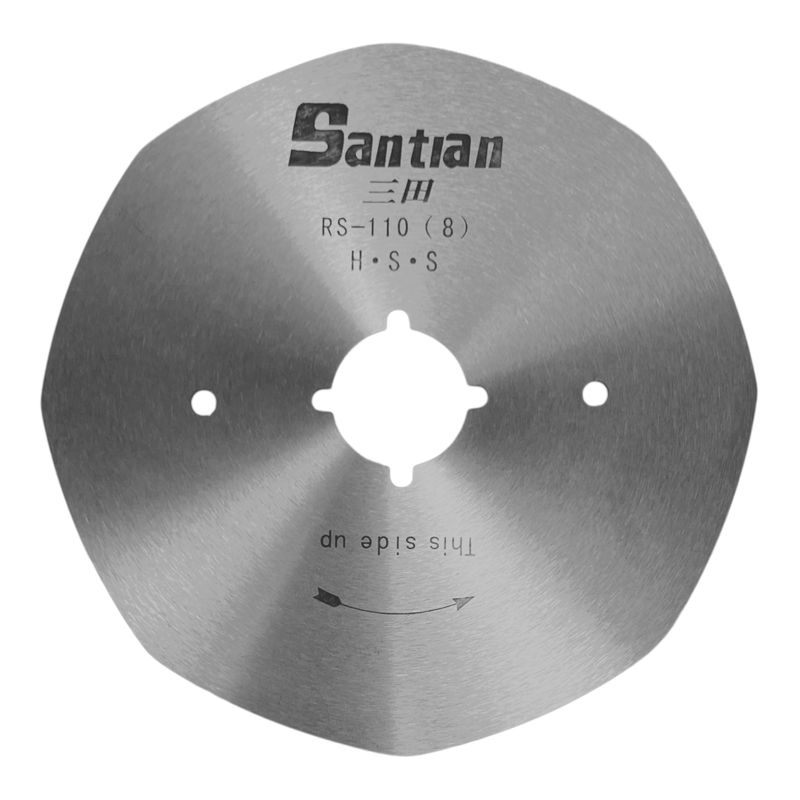 Лезвие дискове для раскройного ножа RS-110 (8) HSS, 110х21, 0х1, 20мм, Santian, 1шт