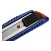 Нож канцелярский большой, лезвие 18 мм, металлические направляющие, пластиковый корпус, АВТОLOCK, угол лезвия 58 градусов, синий