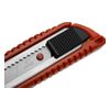 Нож канцелярский большой, лезвие 18 мм, металлические направляющие, пластиковый корпус, АВТОLOCK, угол лезвия 58 градусов, красный