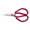 Ножницы для кожи, 205мм, руч. прогум. ABS (цвет фуксии), високовуглицева сталь SK5, 59, 5-60, 5HRC, L