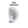 Игольная пластина B22 для универсальных промышленных машин, O 2, 2 мм, WAYKEN