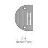 Игольная пластина E14 для универсальных промышленных машин, O 1, 4 мм, WAYKEN