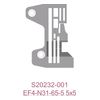 Игольная пластина S20232-001 для оверлока BROTHER EF4-N31-65-5 5x5, GOLDEN EAGLE