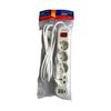 Удлинитель RF-3 метра, 3 розетки + 1 универсальная + 2 USB/1 Туре-С, с выключ., провод 3x1 мм2, с зазем.