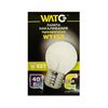 Лампа накаливания WT152 E27, 40W, теплый свет 2700К, с винтовым ES 27мм цоколем, прозрачная, шар