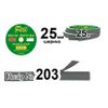 Липучка текстильна 25мм х 25м. (1ящ. =20 боб. )поліестер/нейлон; (203)