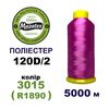 Нитки для машинной вышивки 100% полиэстер, 120D/2, 5000м, 3015 (R1890), BN2