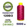 Нитки для машинной вышивки 100% полиэстер, 120D/2, 5000м, 3019 (R1906), BN3