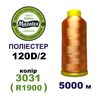 Нитки для машинной вышивки 100% полиэстер, 120D/2, 5000м, 3031 (R1900), BN13