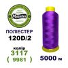 Нитки для машинной вышивки 100% полиэстер, 120D/2, 5000м, 3117 (9981), BN8