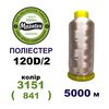 Нитки для машинной вышивки 100% полиэстер, 120D/2, 5000м, 3151 (841), BN18