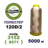 Нитки для машинной вышивки 100% полиэстер, 120D/2, 5000м, 3152 (8571), BN17