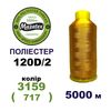 Нитки для машинной вышивки 100% полиэстер, 120D/2, 5000м, 3159 (717), BN26