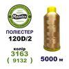 Нитки для машинной вышивки 100% полиэстер, 120D/2, 5000м, 3163 (9132), BN56