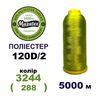 Нитки для машинной вышивки 100% полиэстер, 120D/2, 5000м, 3244 (288), BN36